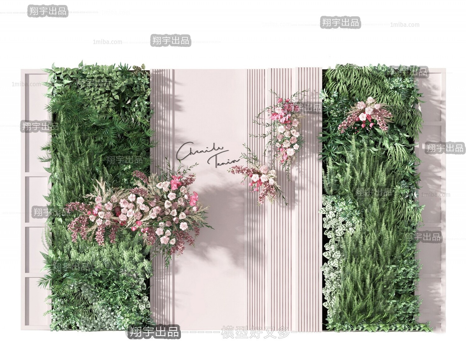 45 WALL PLANT DECOR 3D MODELS VOL.01