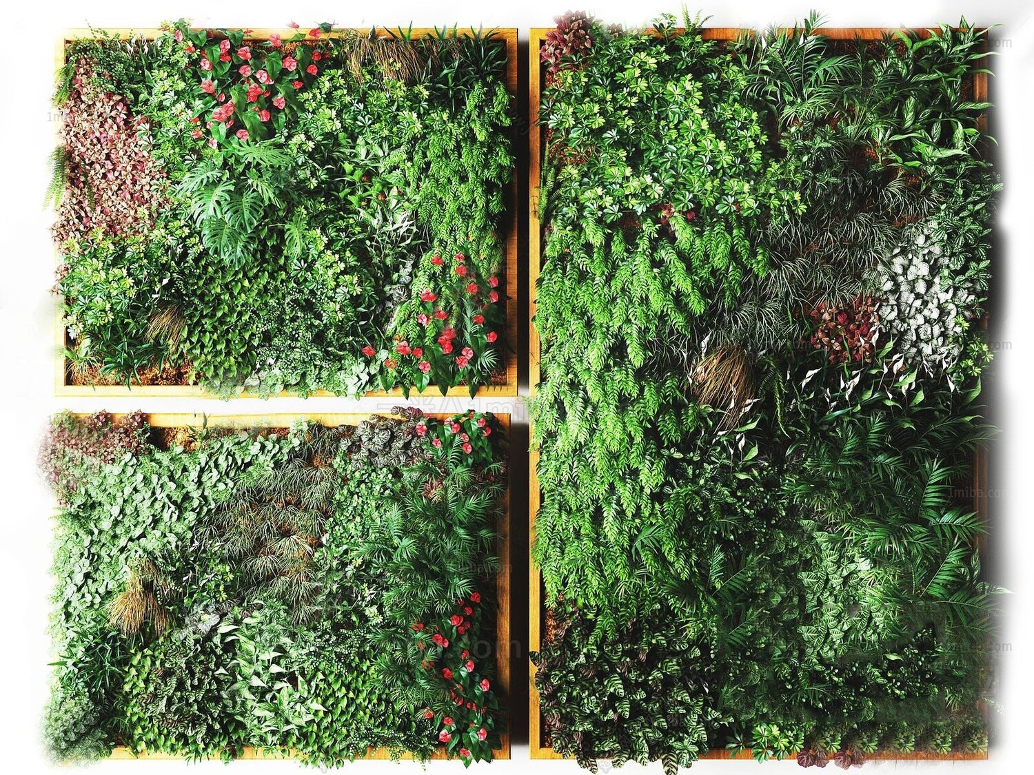 45 WALL PLANT DECOR 3D MODELS VOL.01