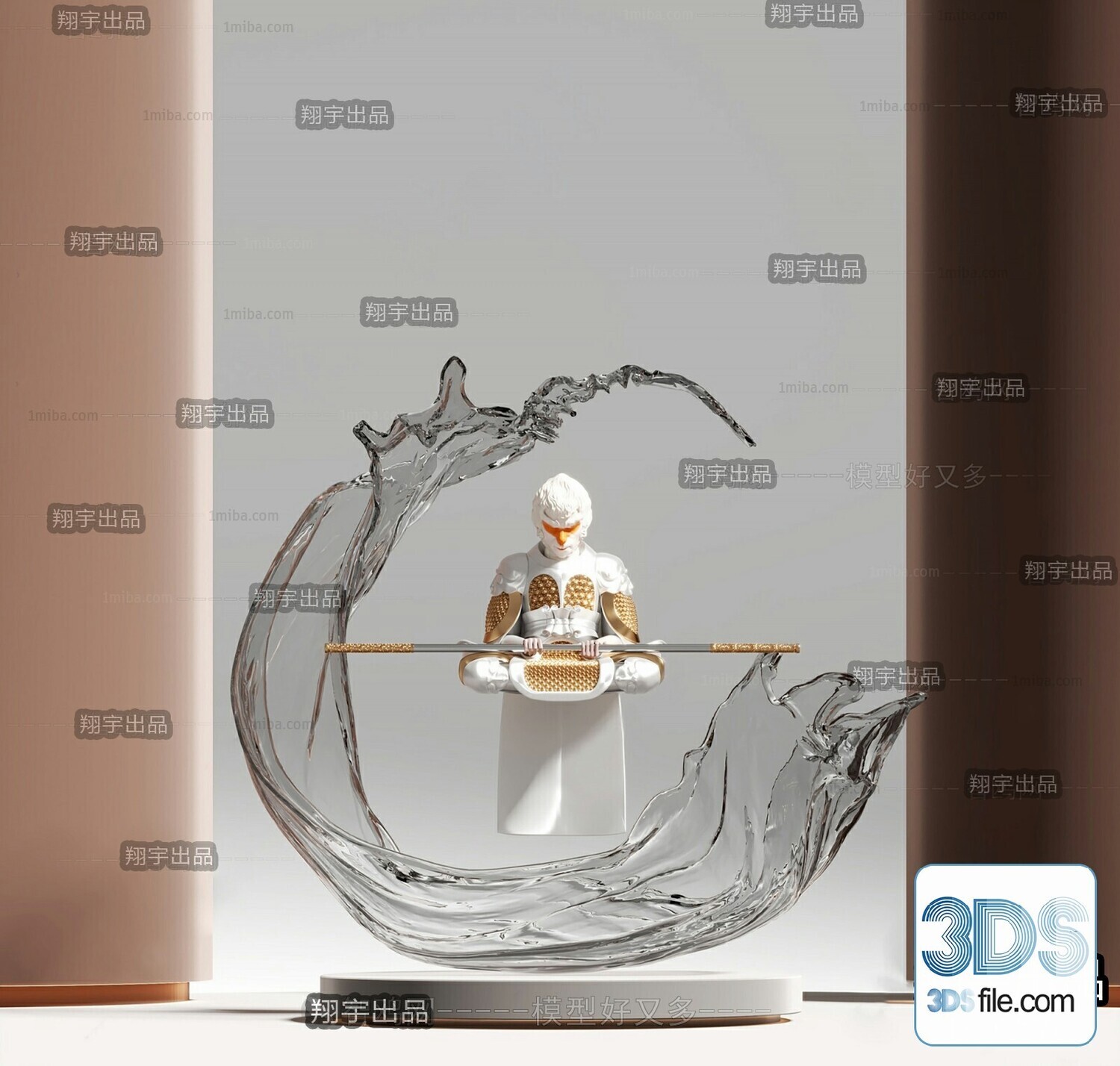 108 Decorative Statue 3d Models Vol 01