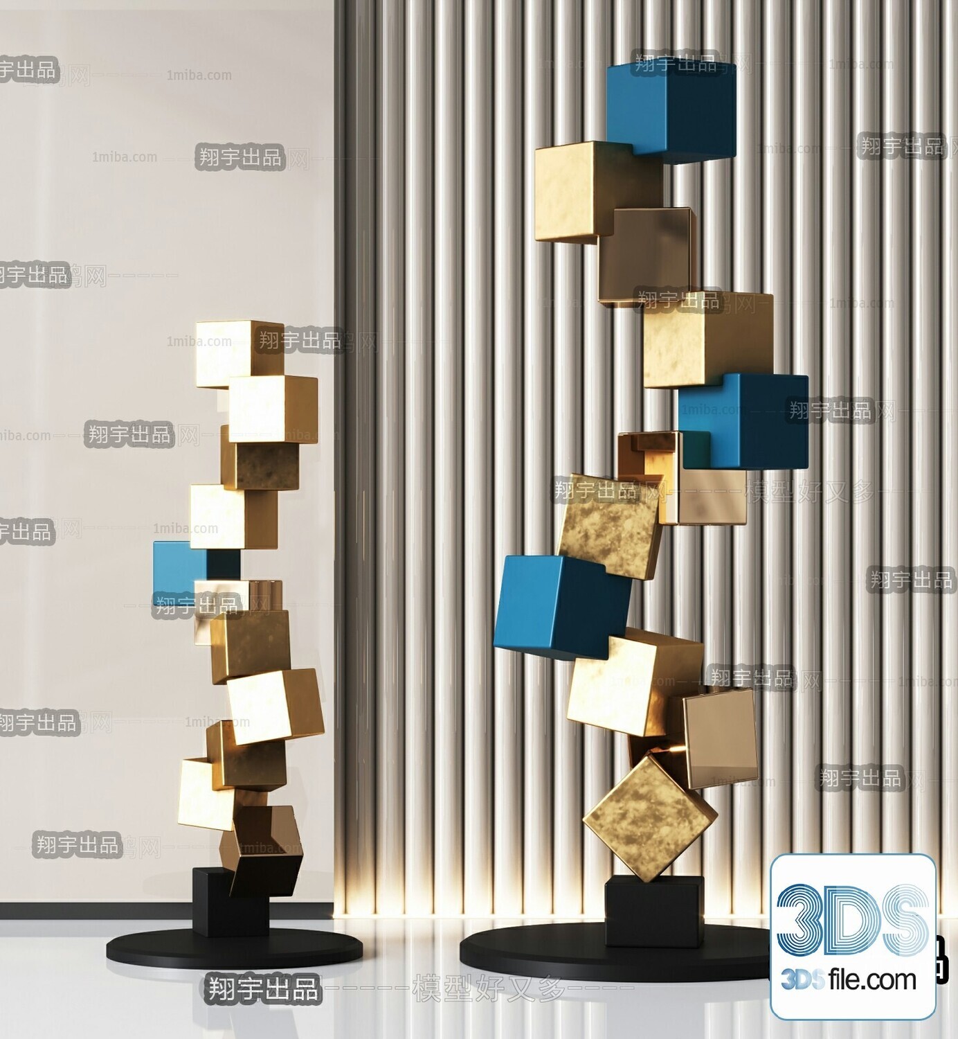 108 Decorative Statue 3d Models Vol 01