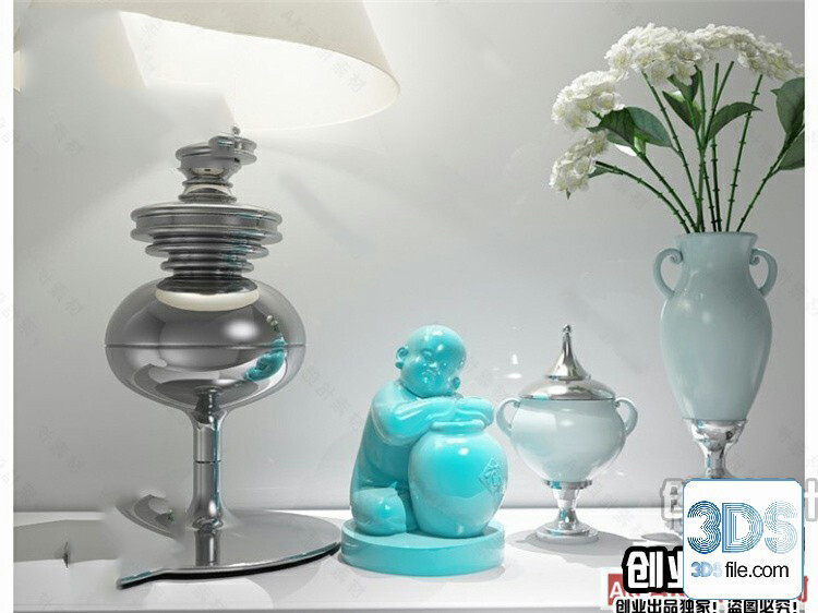 108 Decorative Statue 3d Models Vol 01