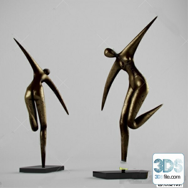 108 Decorative Statue 3d Models Vol 01