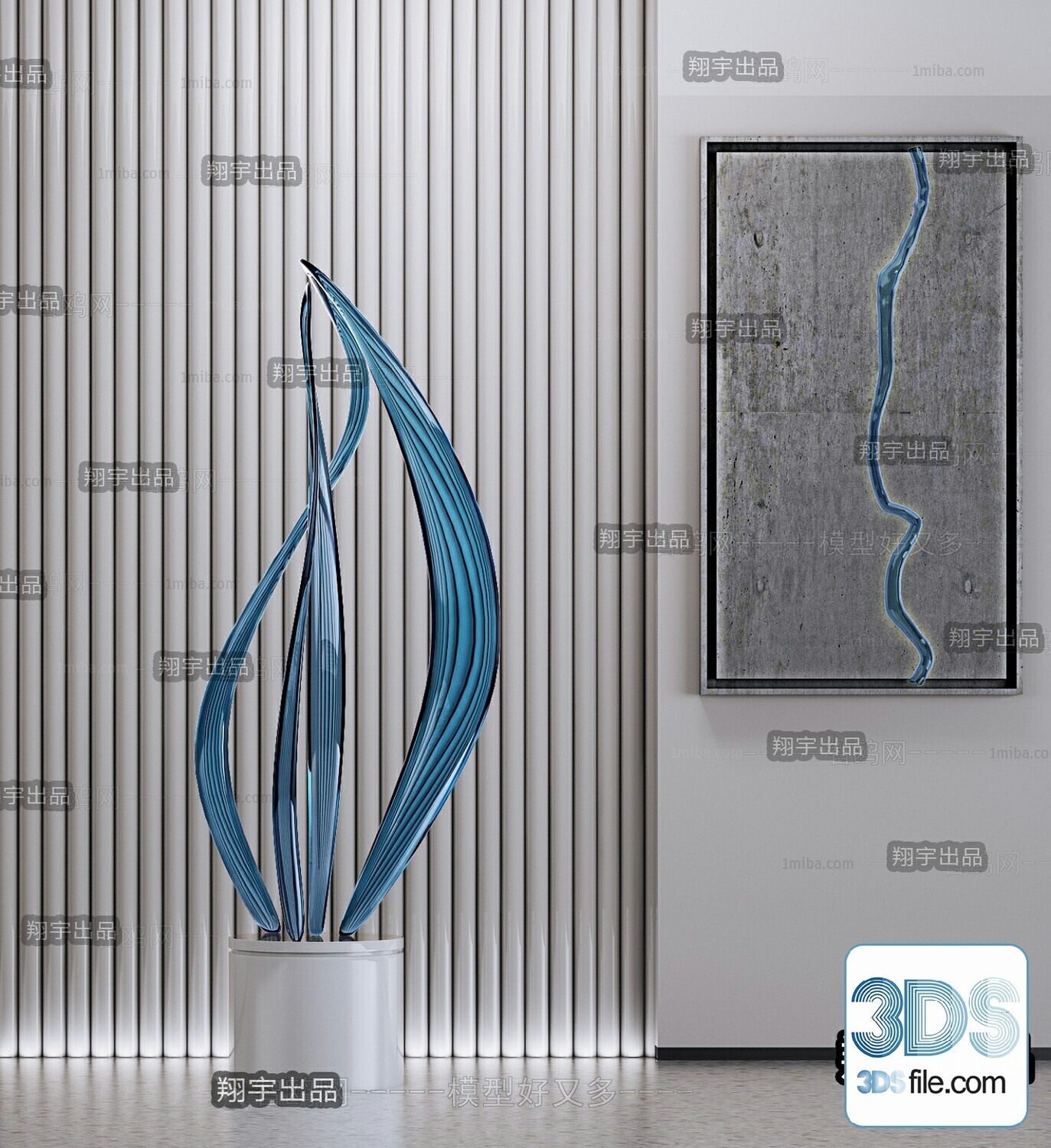 108 Decorative Statue 3d Models Vol 01