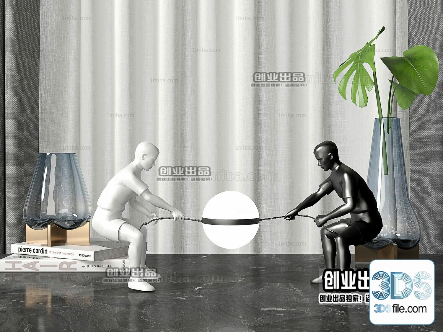 108 Decorative Statue 3d Models Vol 01