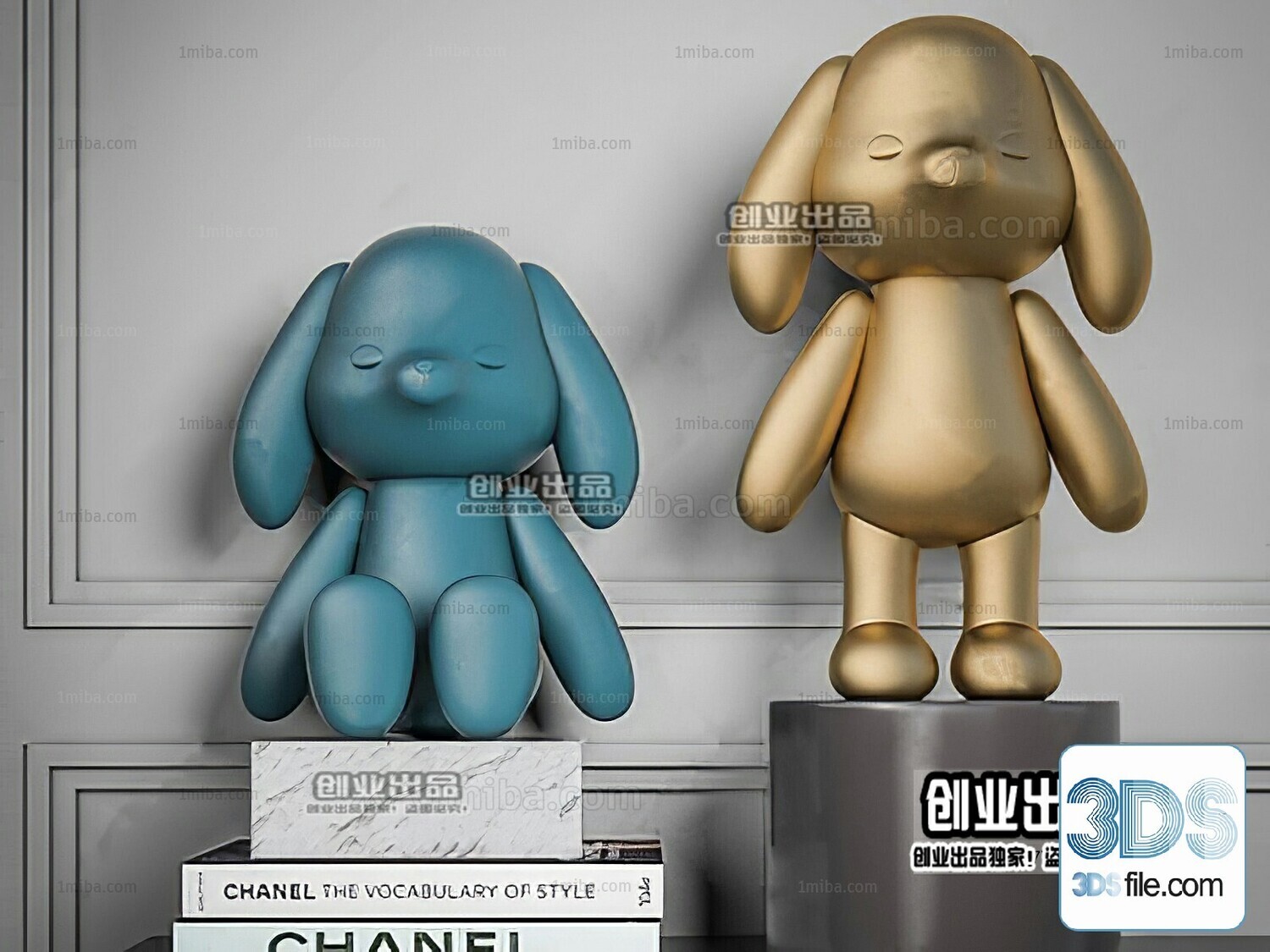 108 Decorative Statue 3d Models Vol 01