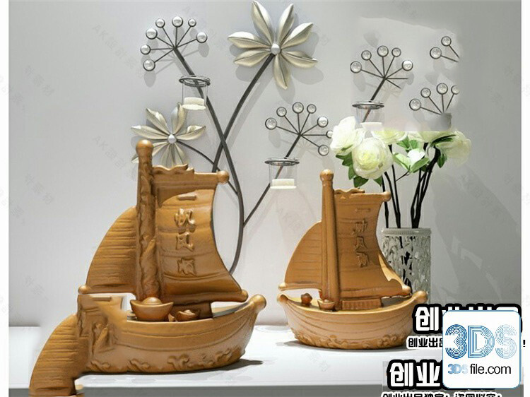 108 Decorative Statue 3d Models Vol 01