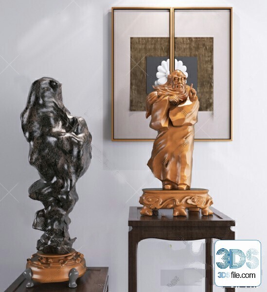108 Decorative Statue 3d Models Vol 01