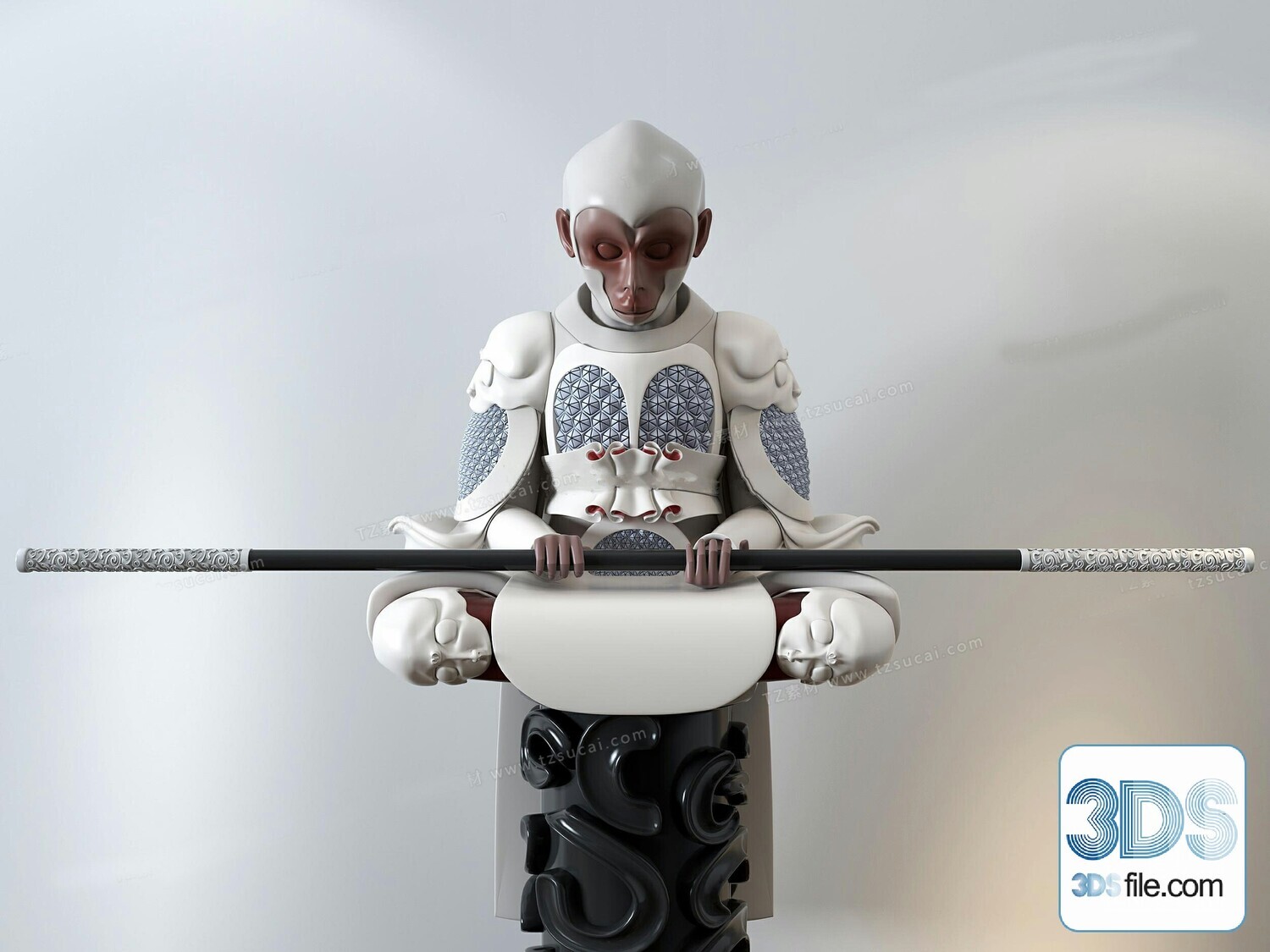 108 Decorative Statue 3d Models Vol 01