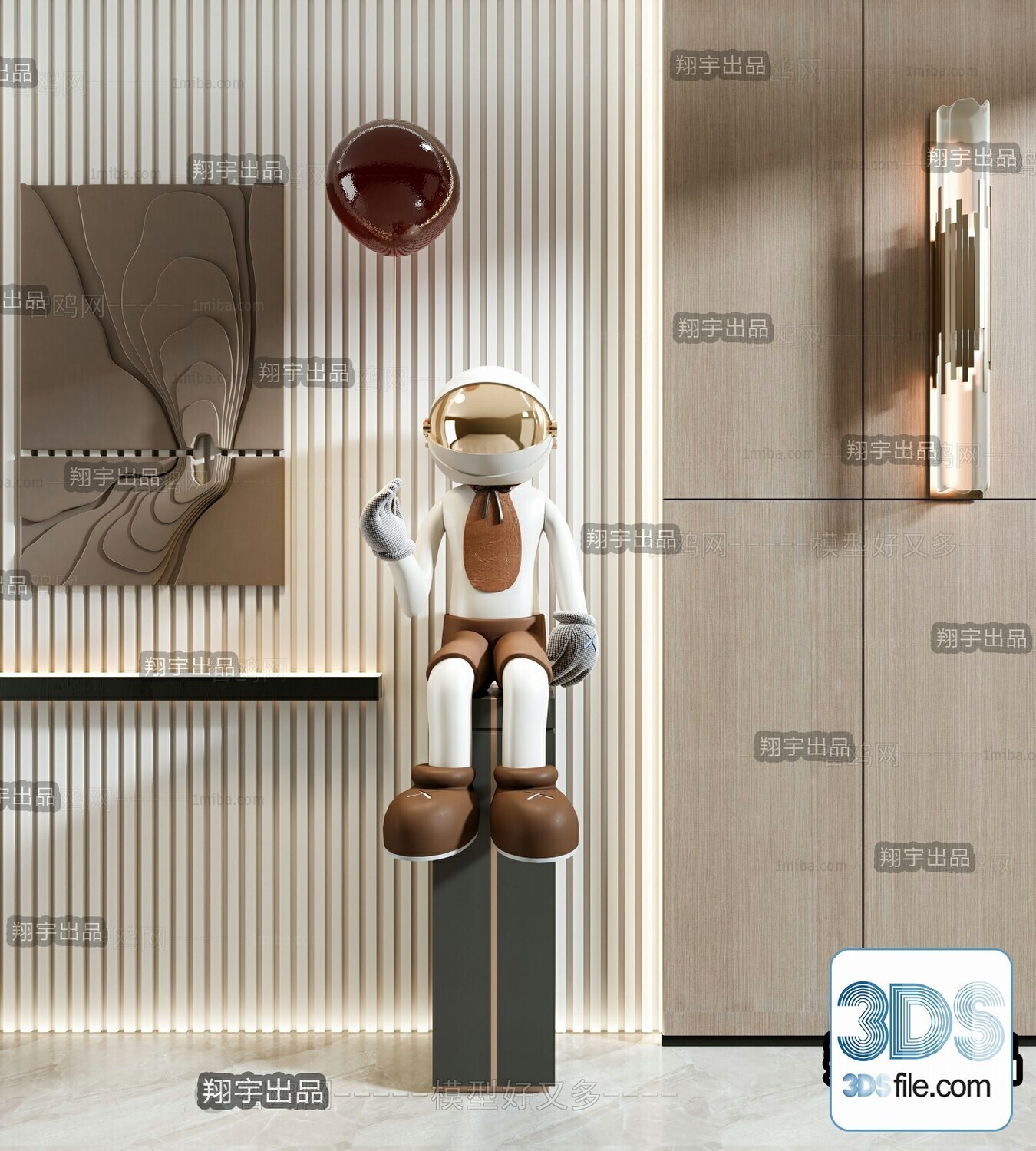 108 Decorative Statue 3d Models Vol 01