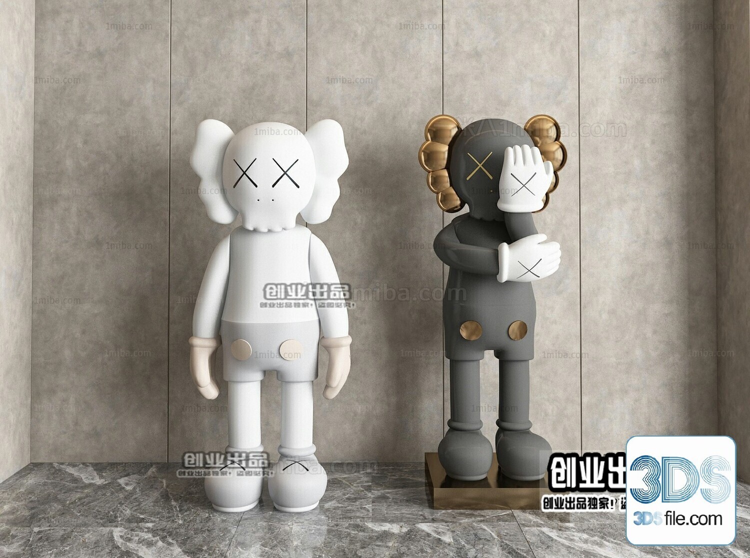108 Decorative Statue 3d Models Vol 01