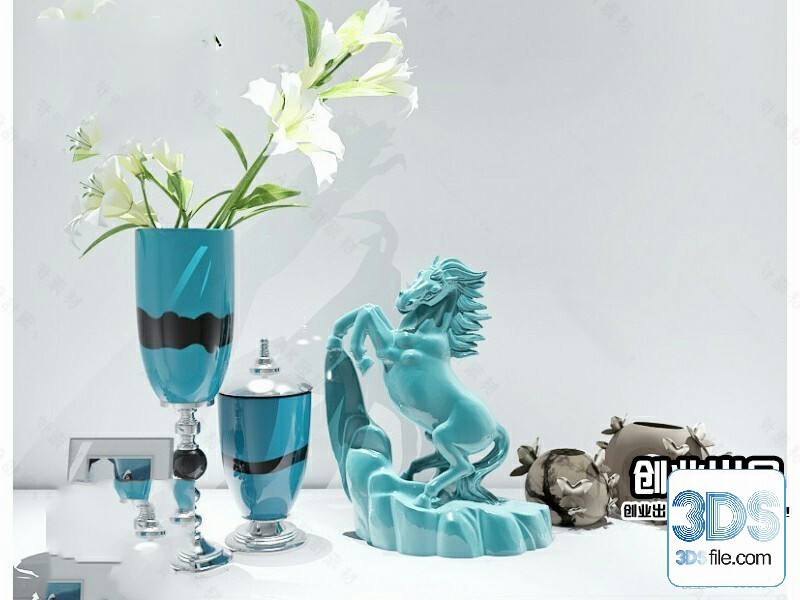 108 Decorative Statue 3d Models Vol 01