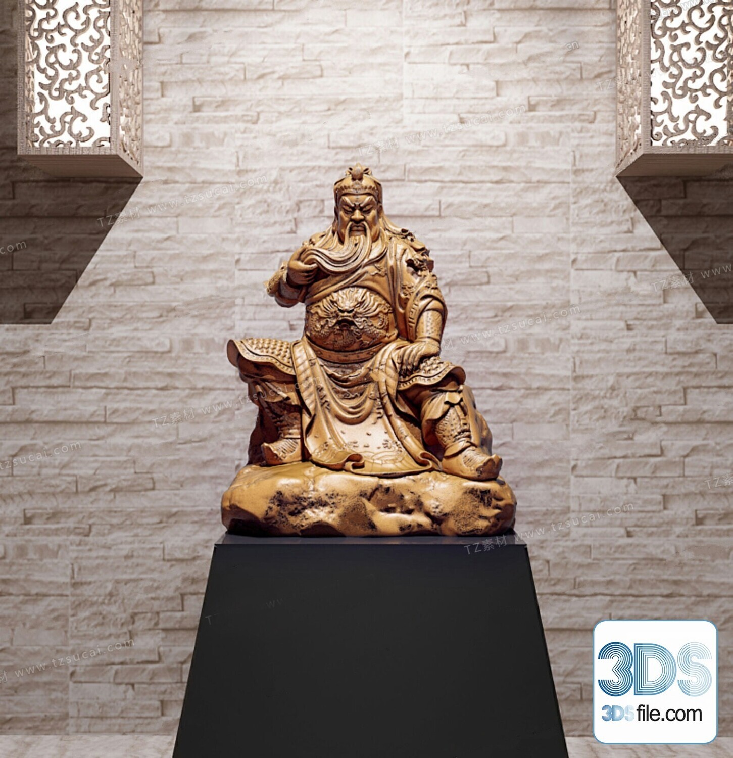 108 Decorative Statue 3d Models Vol 01