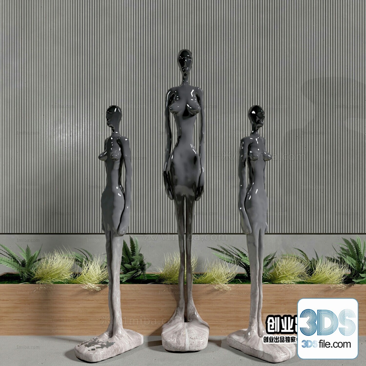 108 Decorative Statue 3d Models Vol 01