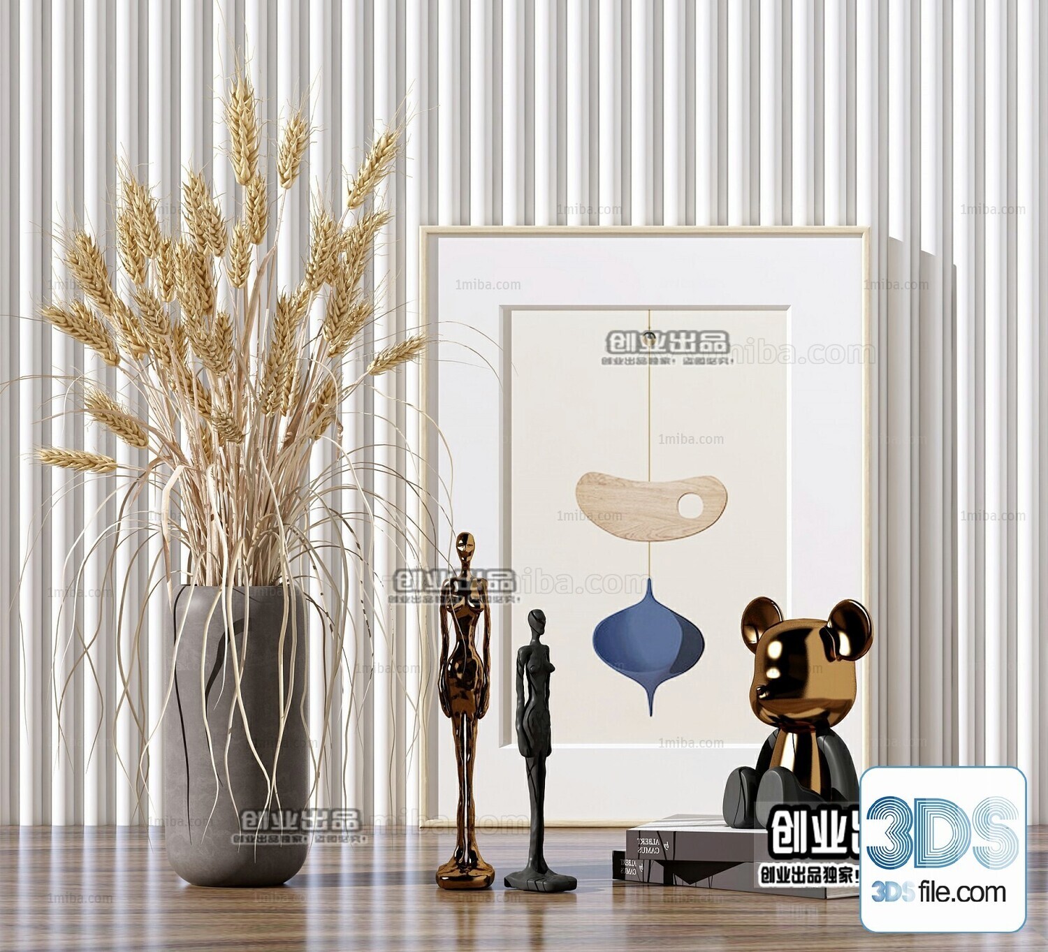 108 Decorative Statue 3d Models Vol 01