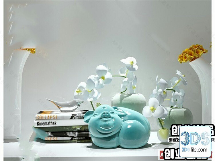 108 Decorative Statue 3d Models Vol 01