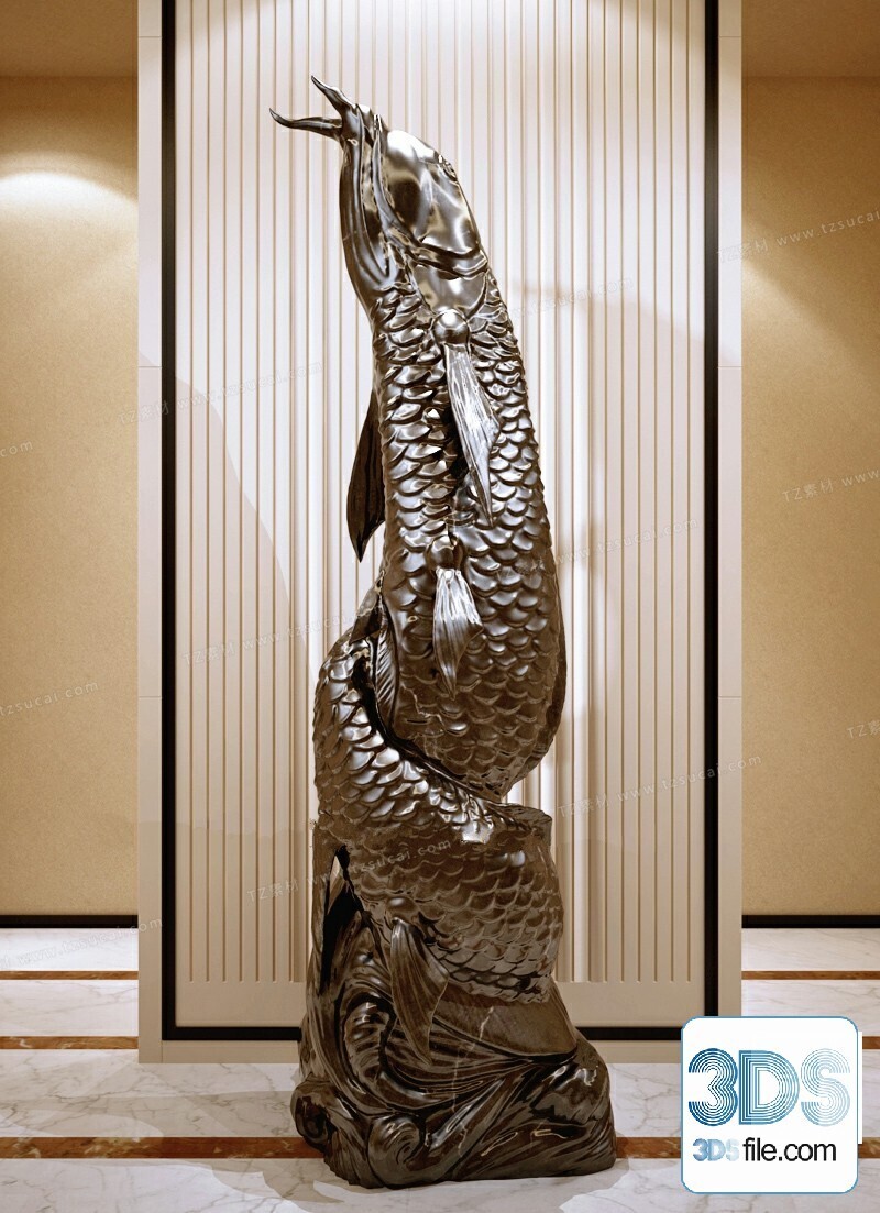 108 Decorative Statue 3d Models Vol 01