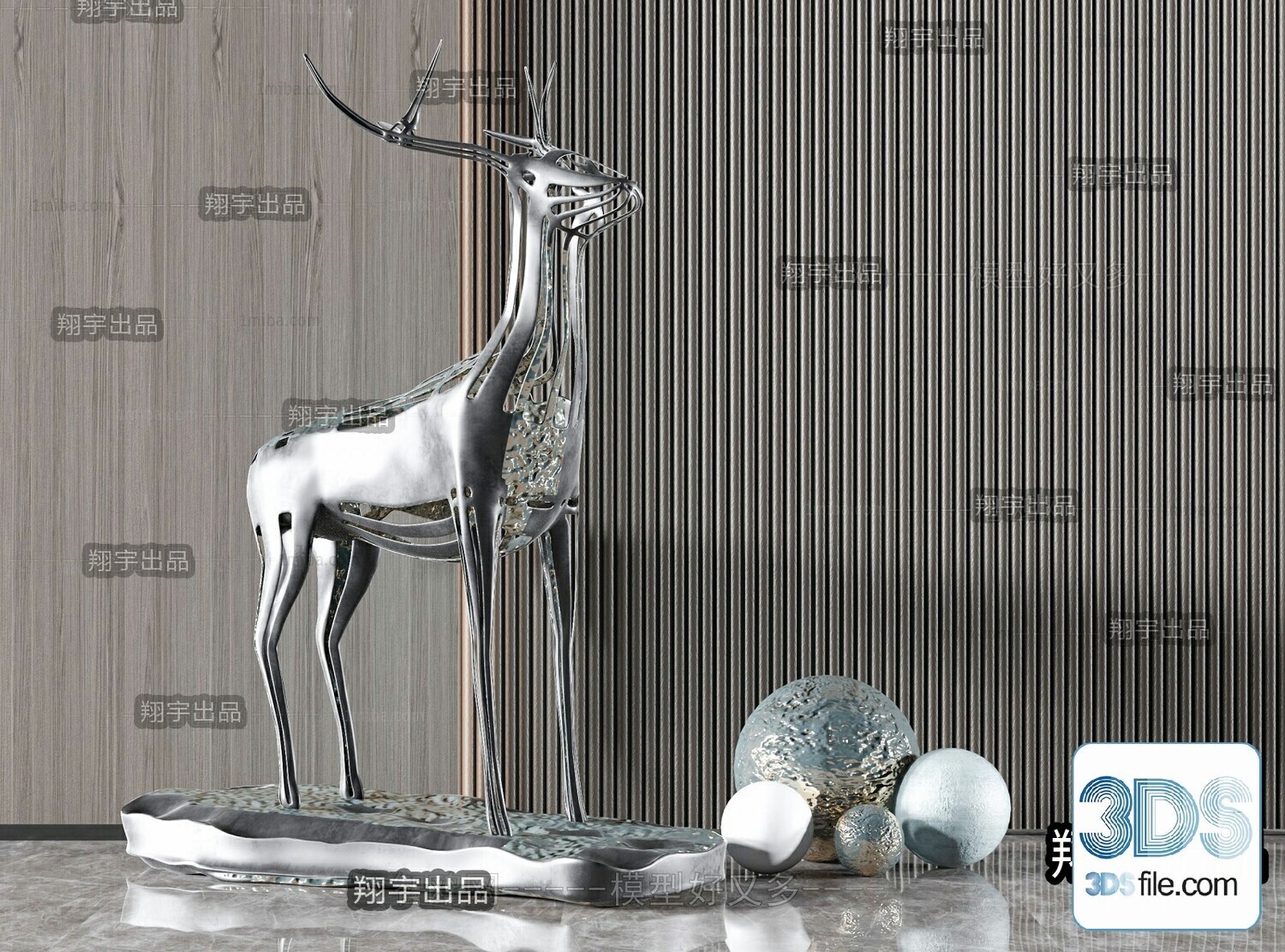 108 Decorative Statue 3d Models Vol 01