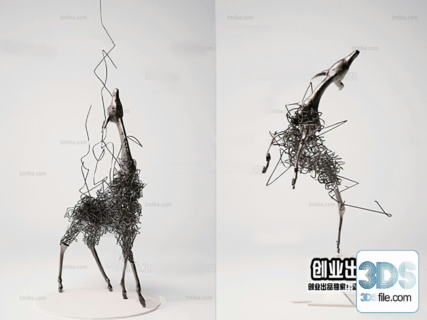 108 Decorative Statue 3d Models Vol 01