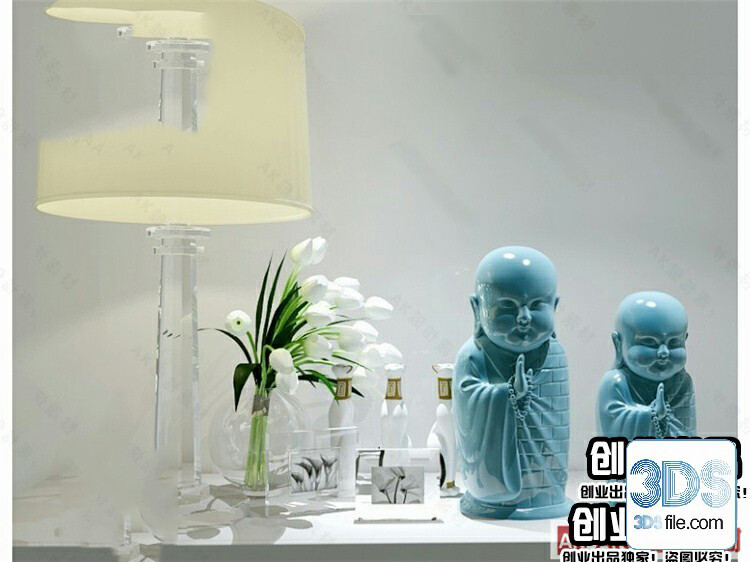 108 Decorative Statue 3d Models Vol 01