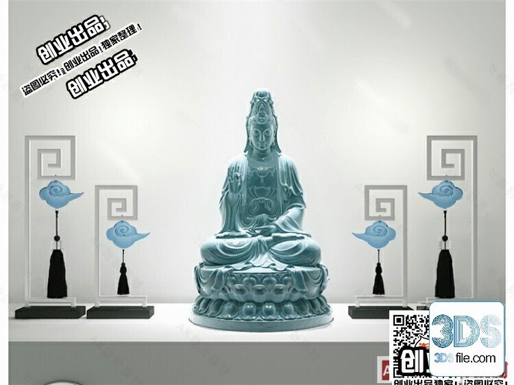 108 Decorative Statue 3d Models Vol 01