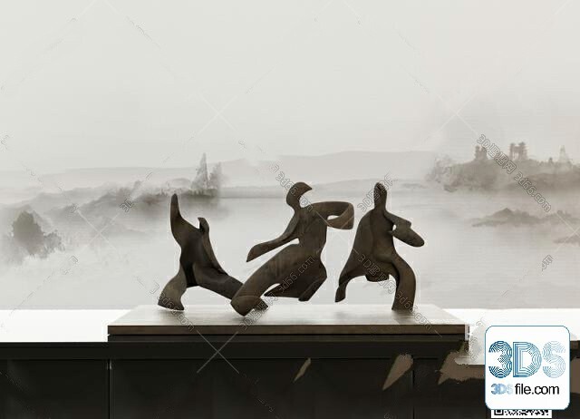 108 Decorative Statue 3d Models Vol 01