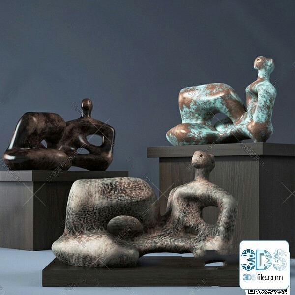 108 Decorative Statue 3d Models Vol 01