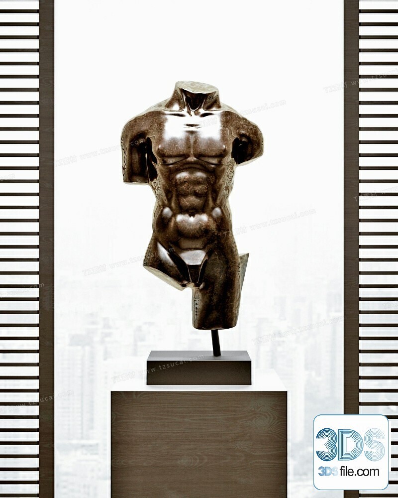 108 Decorative Statue 3d Models Vol 01