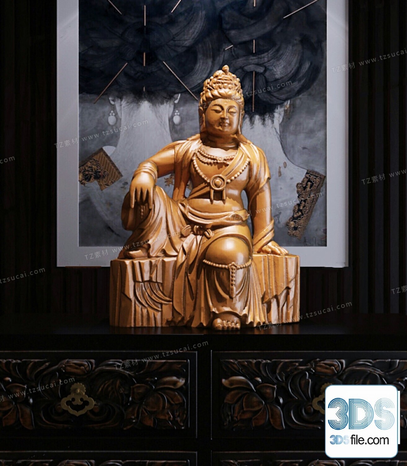 108 Decorative Statue 3d Models Vol 01
