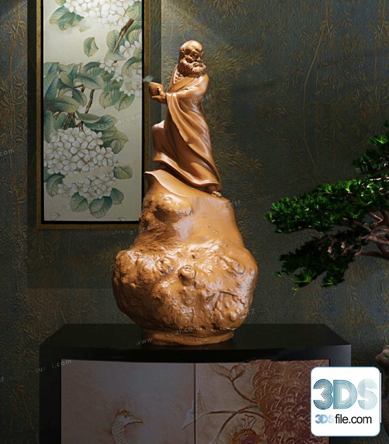 108 Decorative Statue 3d Models Vol 01
