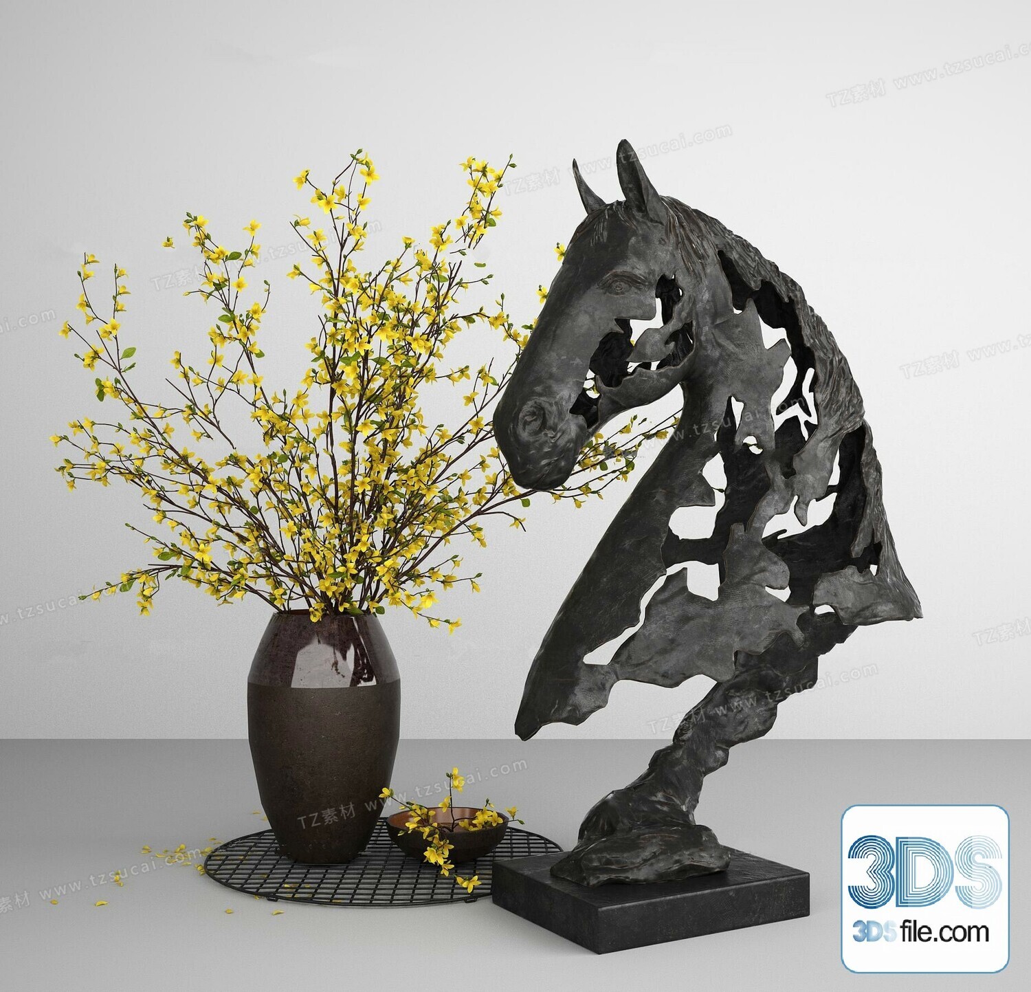 108 Decorative Statue 3d Models Vol 01