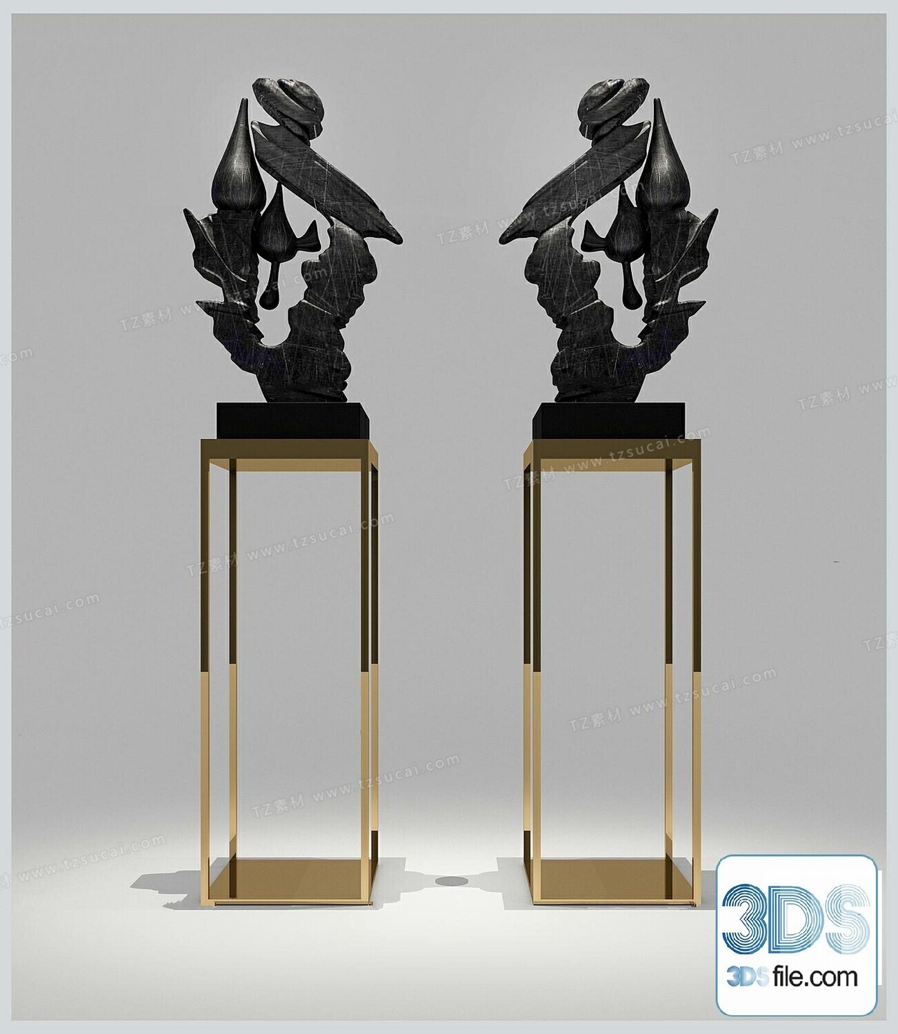 108 Decorative Statue 3d Models Vol 01