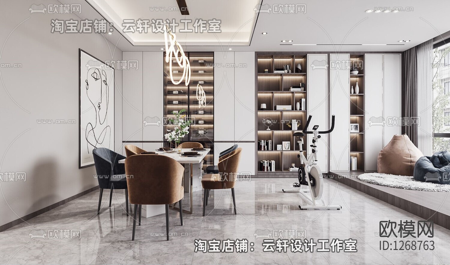 26 LIVING ROOM FULL SCENES 3D MODELS VOL26
