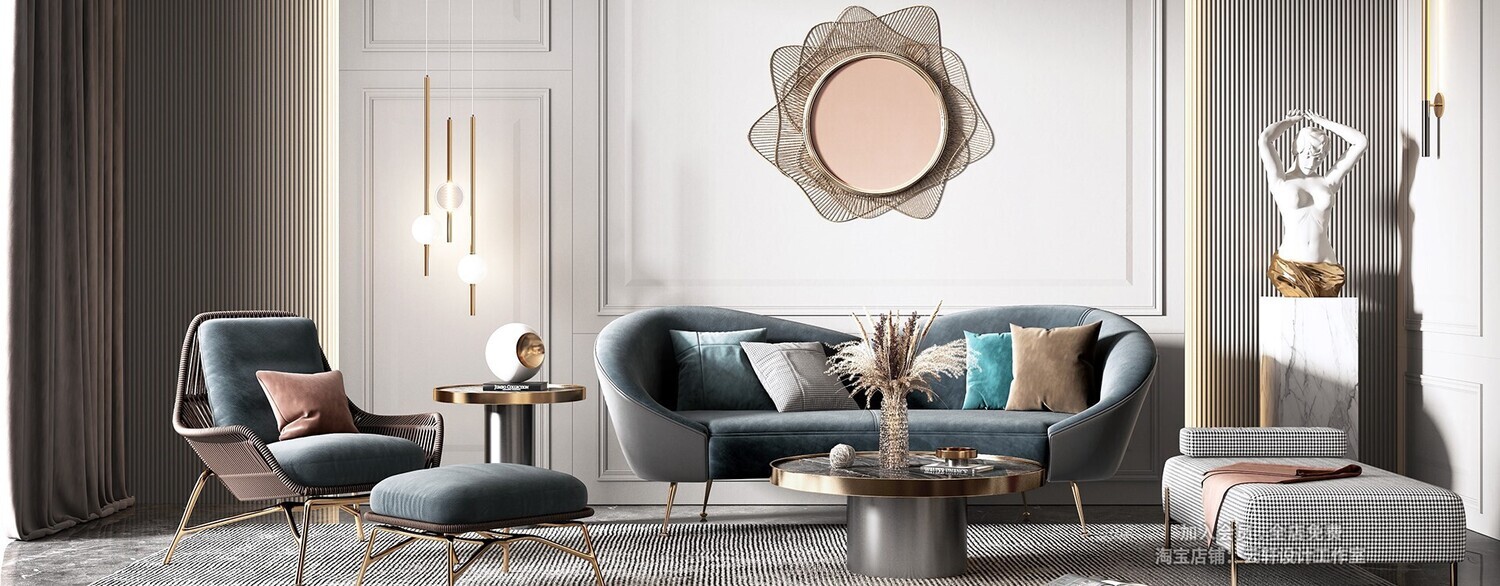26 LIVING ROOM FULL SCENES 3D MODELS VOL26