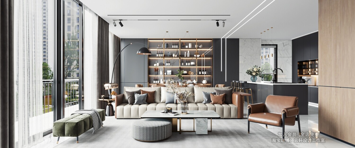 26 LIVING ROOM FULL SCENES 3D MODELS VOL26