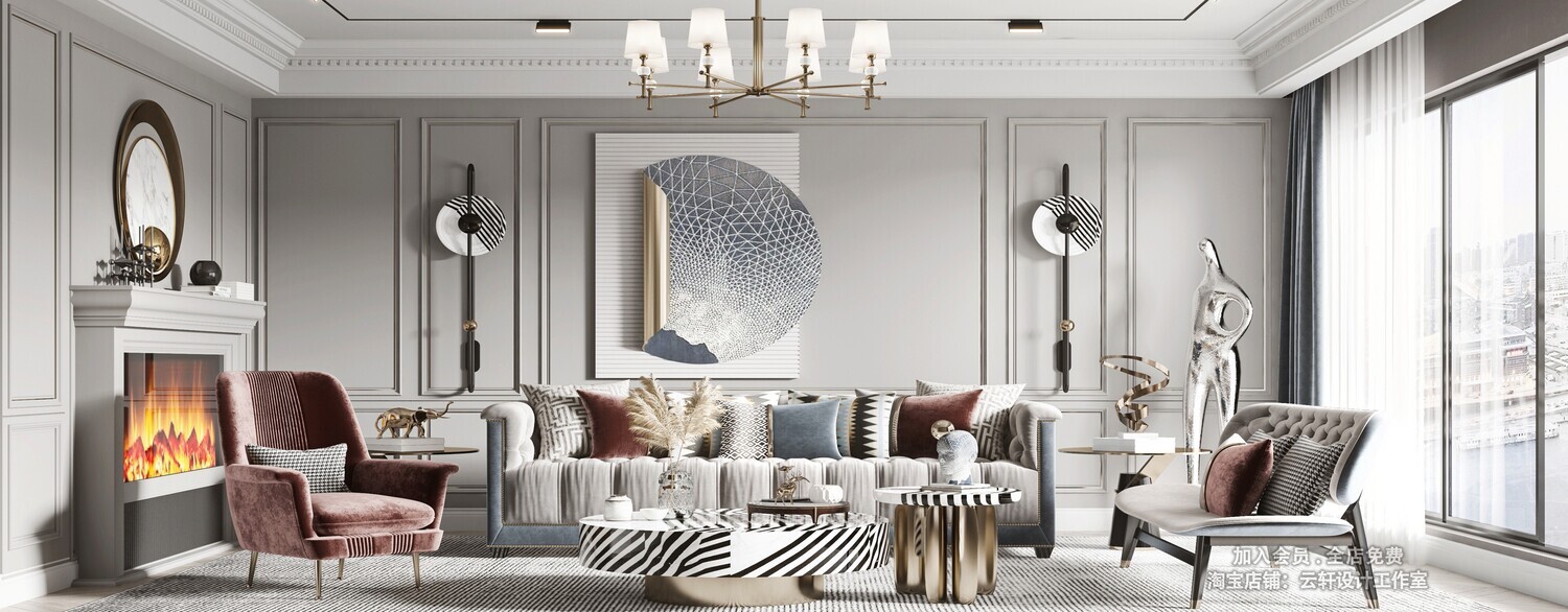 26 LIVING ROOM FULL SCENES 3D MODELS VOL26