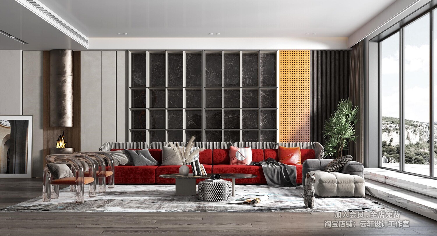 26 LIVING ROOM FULL SCENES 3D MODELS VOL26