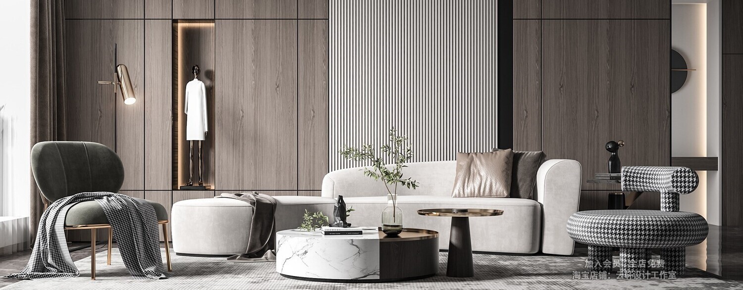 26 LIVING ROOM FULL SCENES 3D MODELS VOL26