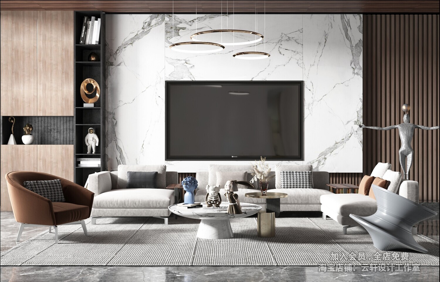 26 LIVING ROOM FULL SCENES 3D MODELS VOL26