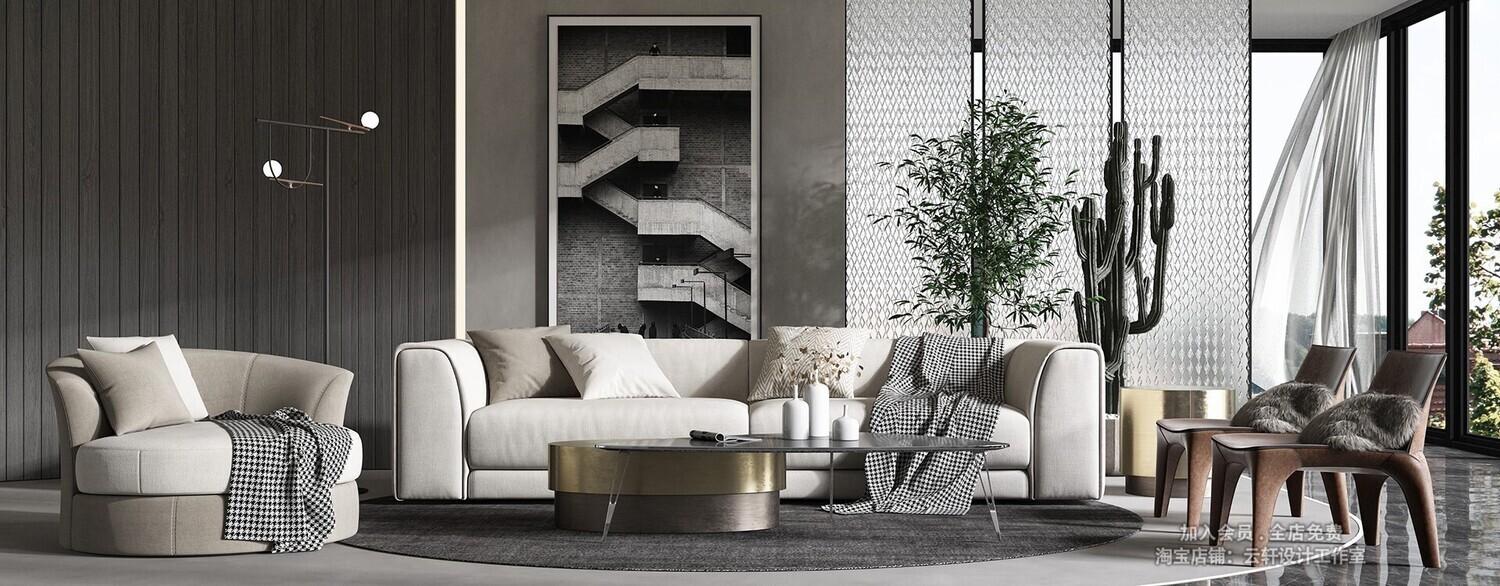 26 LIVING ROOM FULL SCENES 3D MODELS VOL26