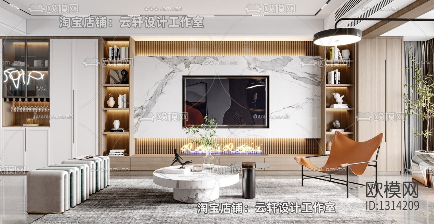 26 LIVING ROOM FULL SCENES 3D MODELS VOL26