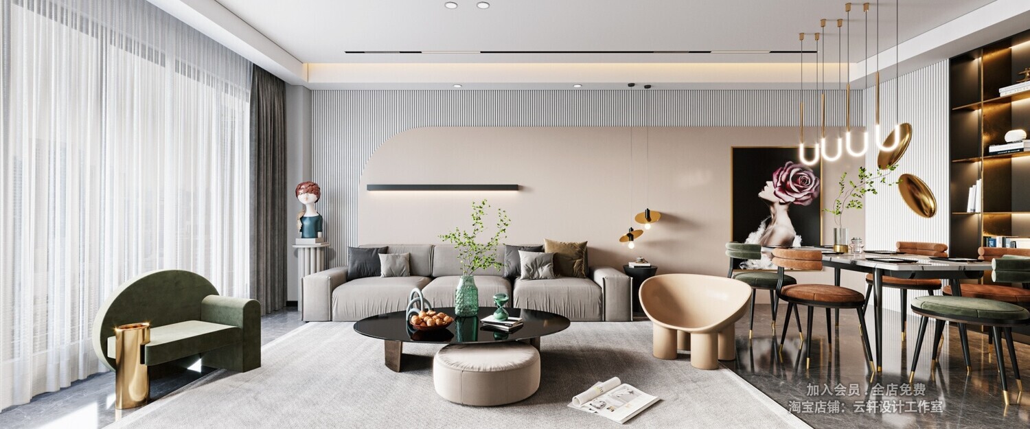 26 LIVING ROOM FULL SCENES 3D MODELS VOL26