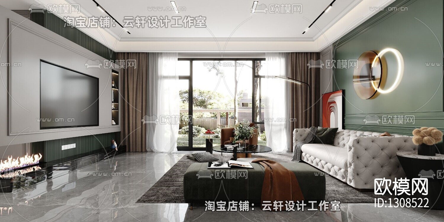 26 LIVING ROOM FULL SCENES 3D MODELS VOL26