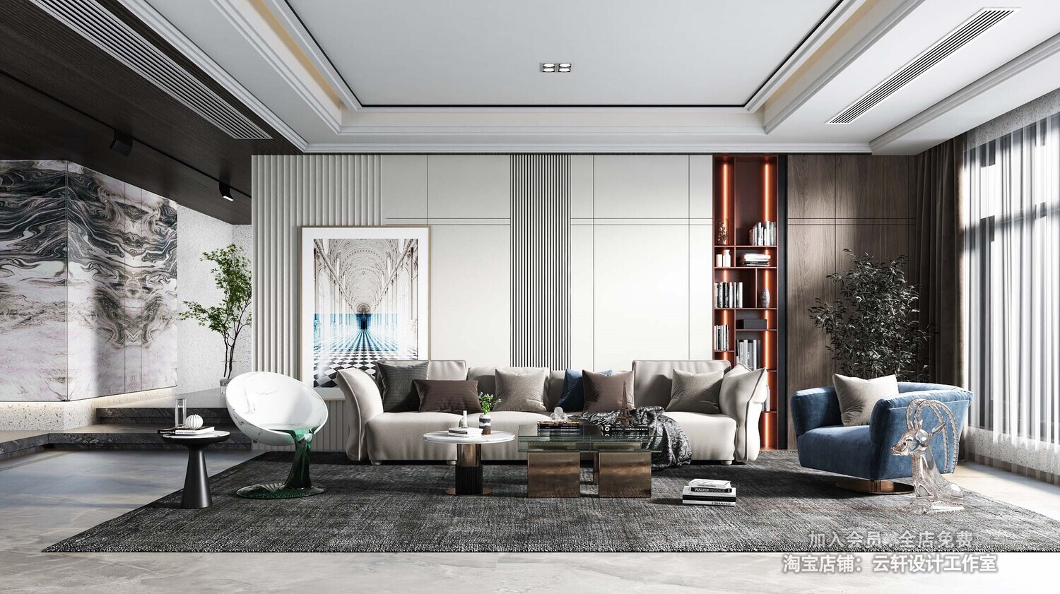 26 LIVING ROOM FULL SCENES 3D MODELS VOL26