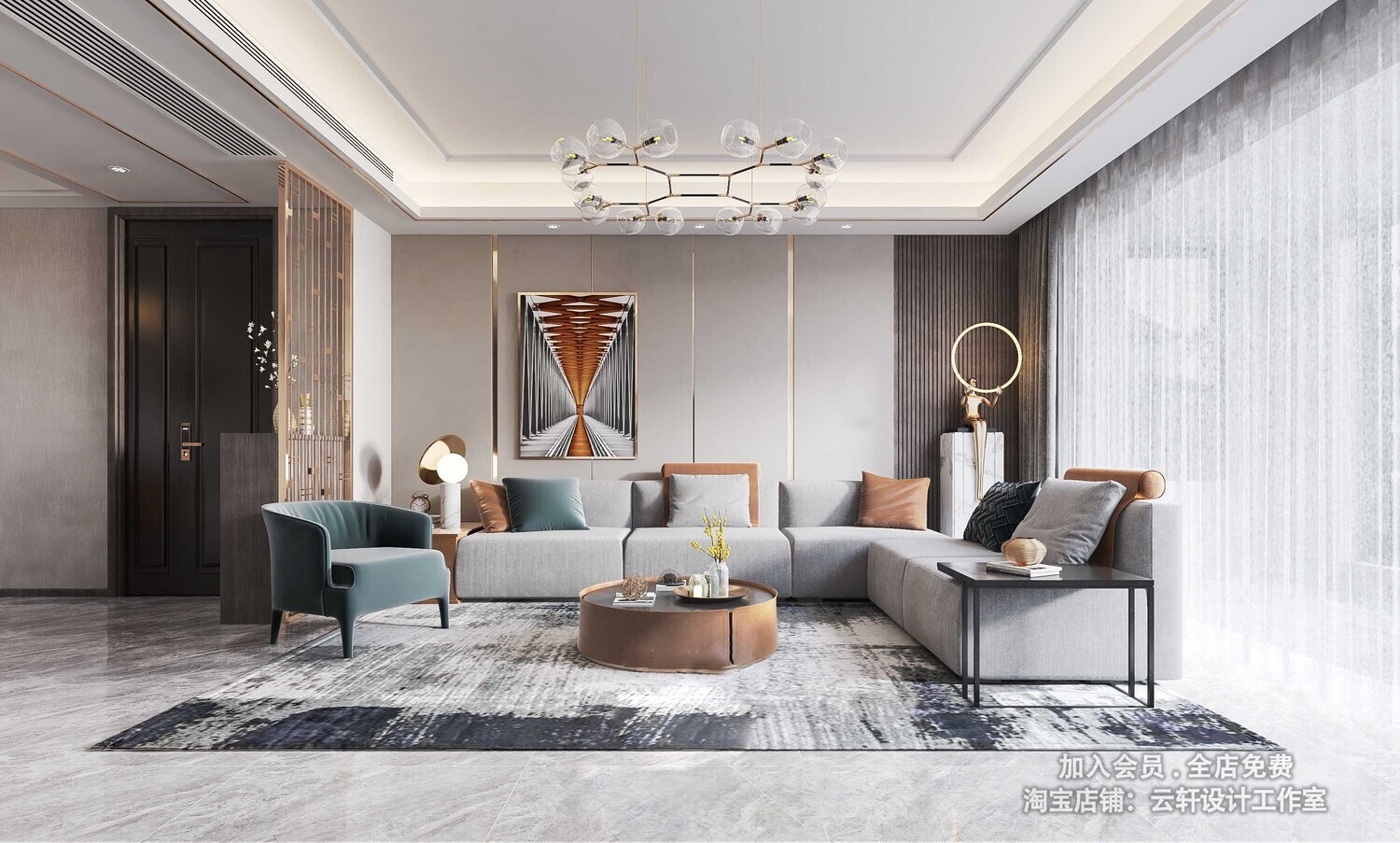 26 LIVING ROOM FULL SCENES 3D MODELS VOL26