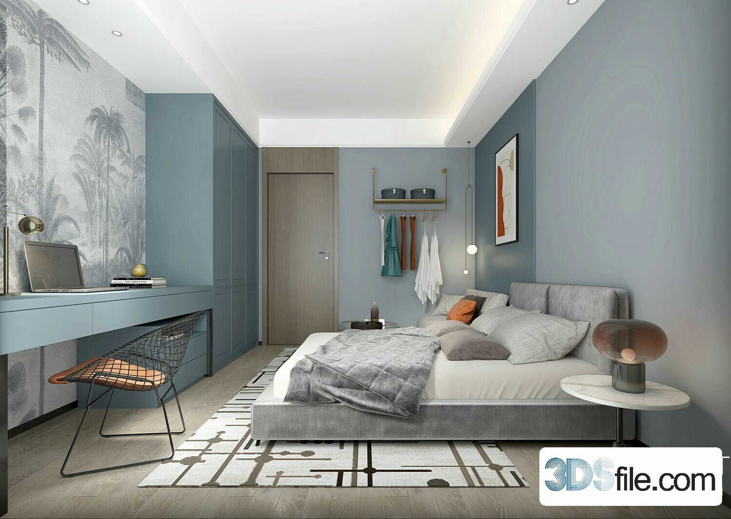 50 FREE FULL SCENES BED ROOM 3D MODELS FOR DOWNLOAD - FREE