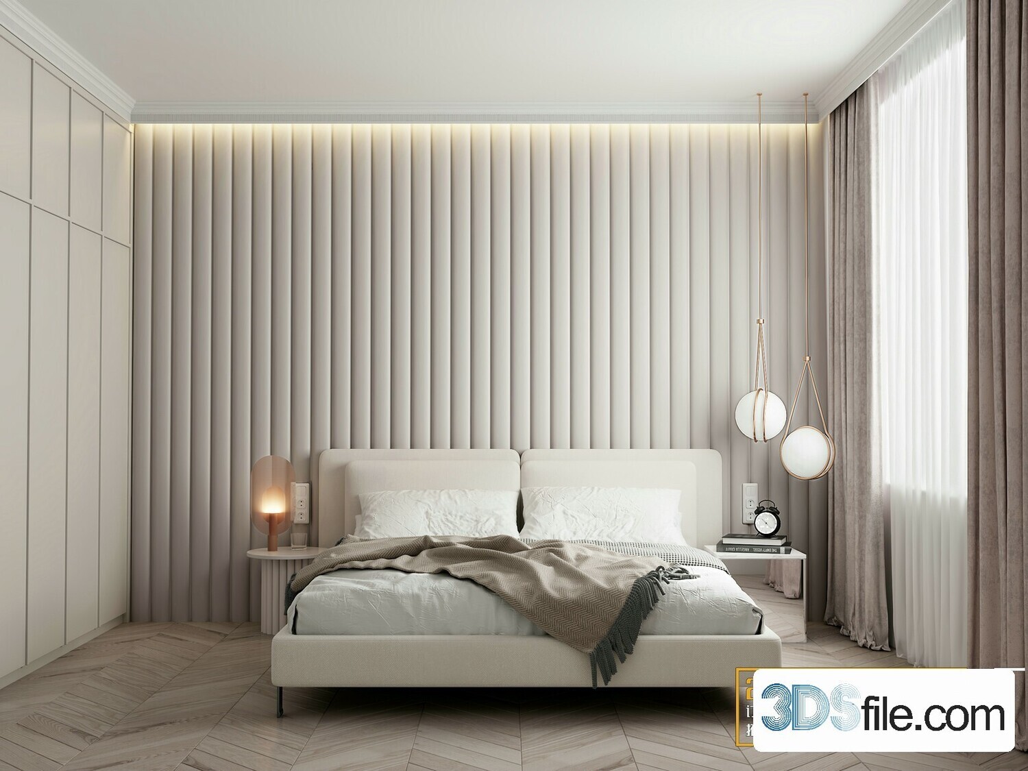 50 FREE FULL SCENES BED ROOM 3D MODELS FOR DOWNLOAD - FREE