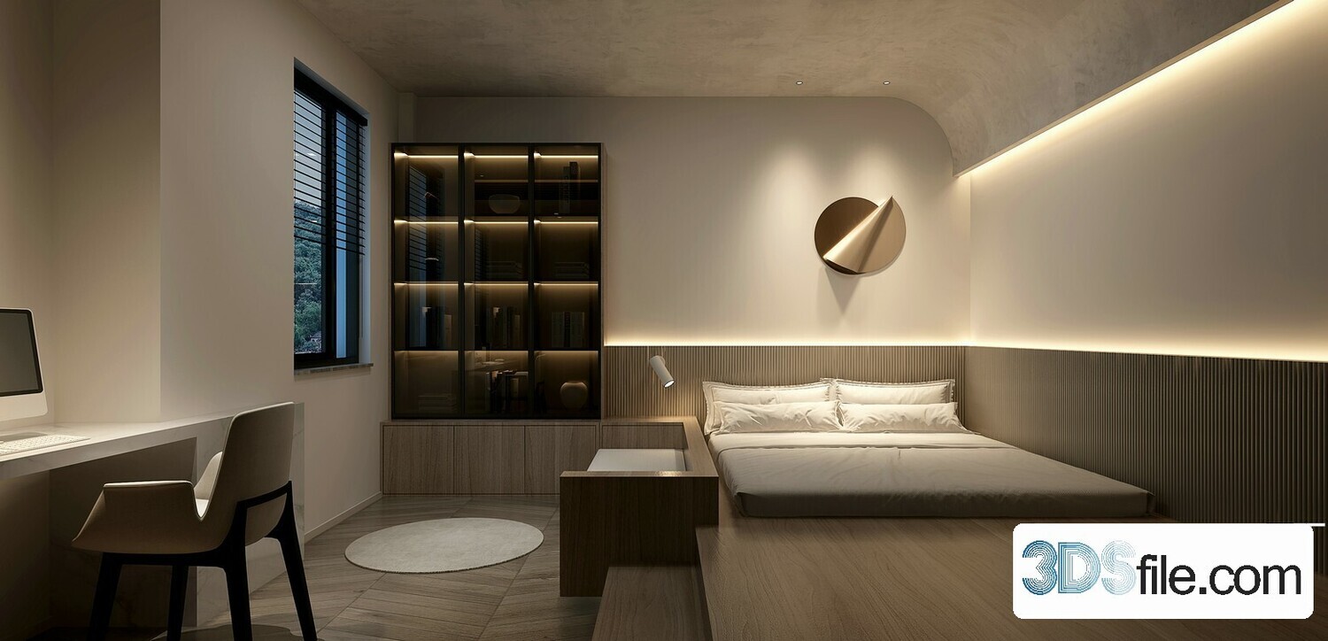 50 FREE FULL SCENES BED ROOM 3D MODELS FOR DOWNLOAD - FREE
