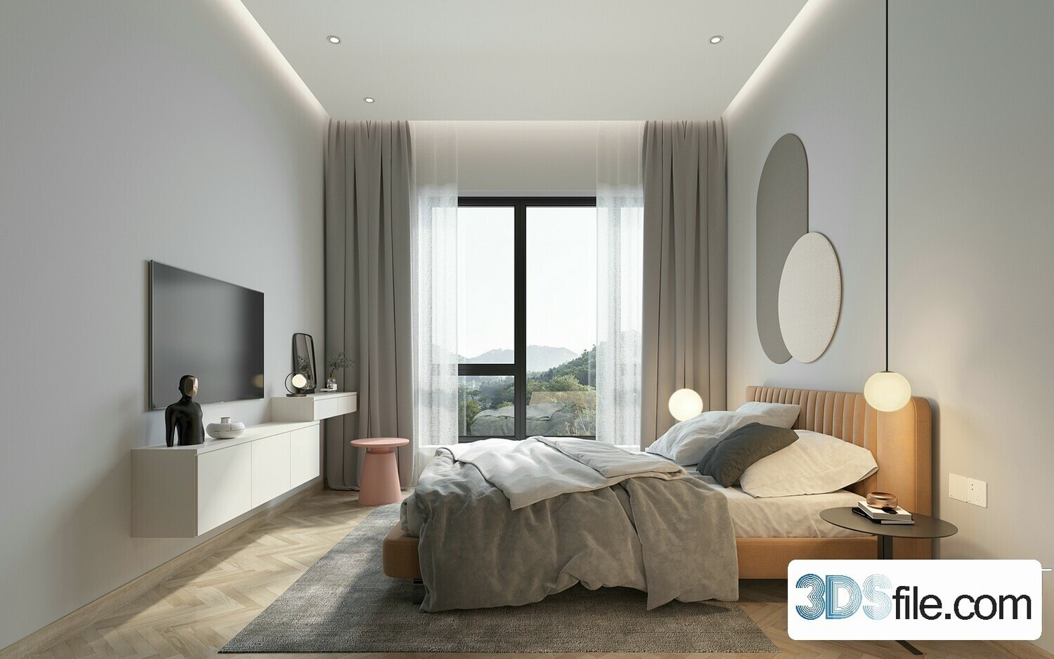 50 FREE FULL SCENES BED ROOM 3D MODELS FOR DOWNLOAD - FREE