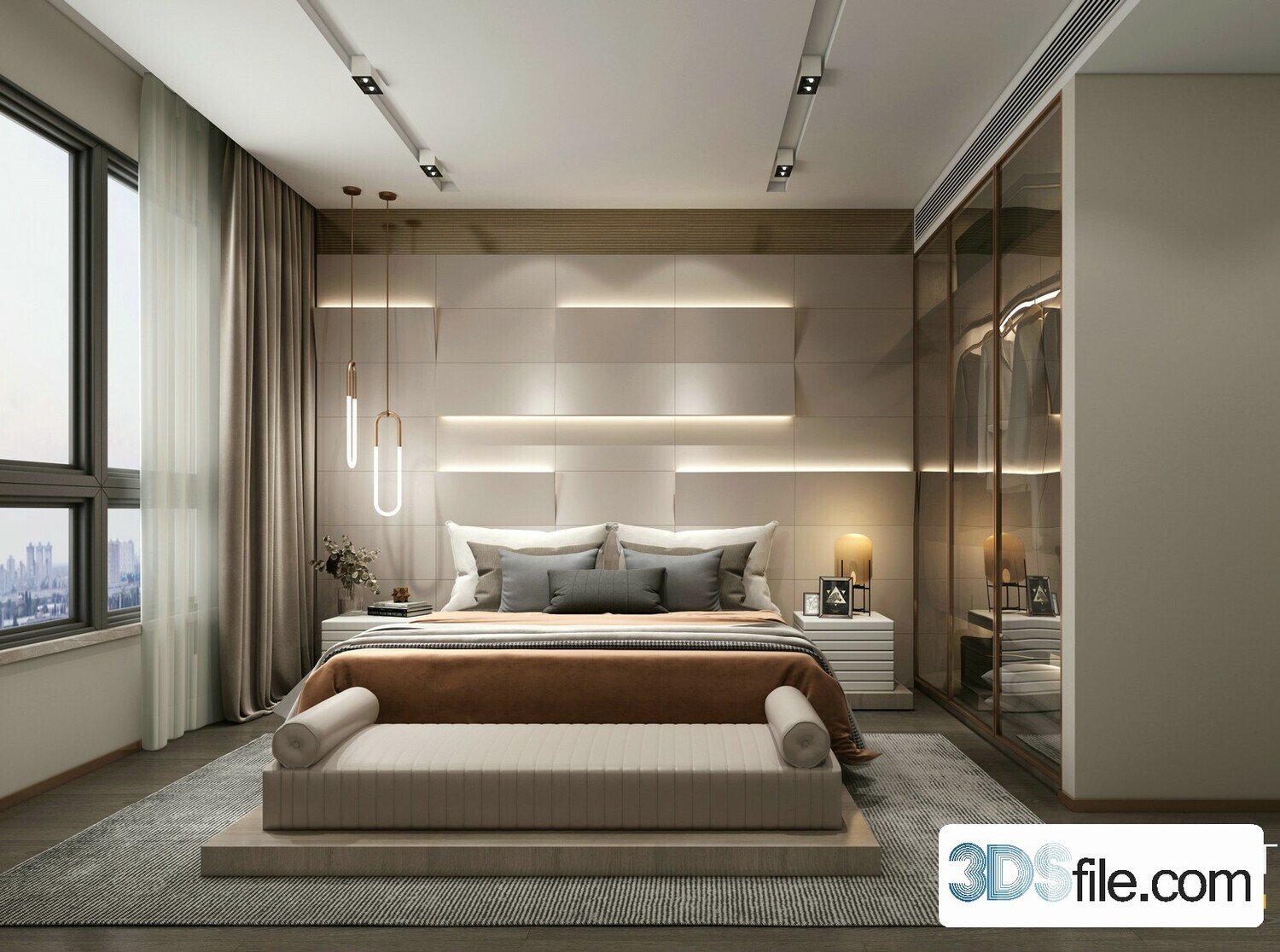 50 FREE FULL SCENES BED ROOM 3D MODELS FOR DOWNLOAD - FREE