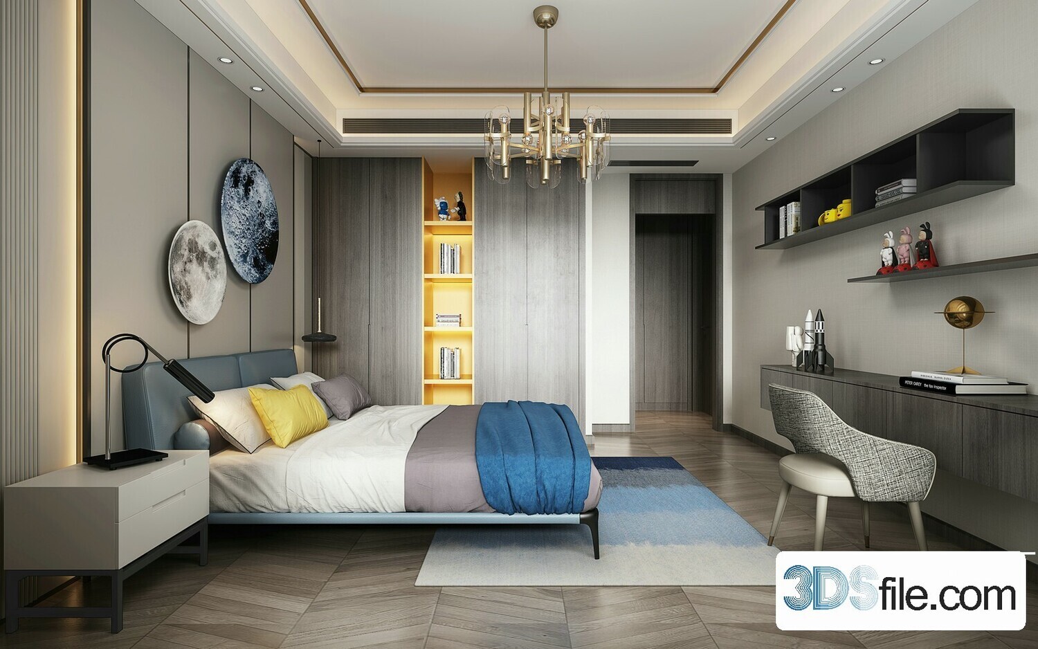 50 FREE FULL SCENES BED ROOM 3D MODELS FOR DOWNLOAD - FREE